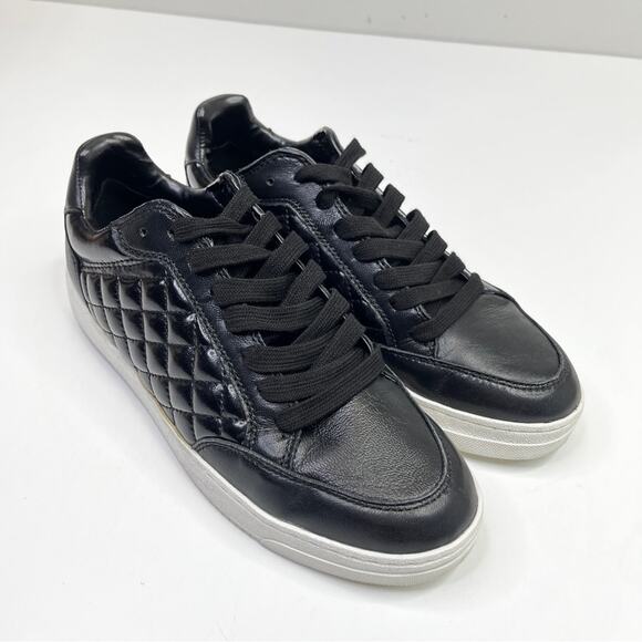 DKNY Oriel Quilted Lace Up Low Top sneakers black - 8.5 - Picture 4 of 12